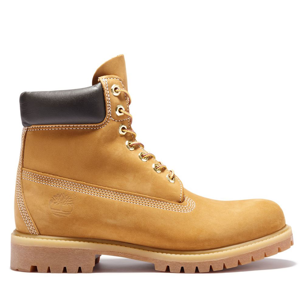 Timberland Μποτες Χιονιού Ανδρικα Καφε - 6-Inch Premium Waterproof - Greece 2896041-AI